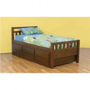 Kruz Kids Timber Storage Bed With Trundle