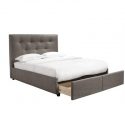 Zuzuni Upholstered Slat Bed With Drawers