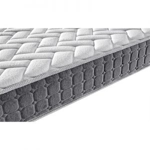 Comfort Plus Mattress + Alfi Upholstered Slat Bed Frame