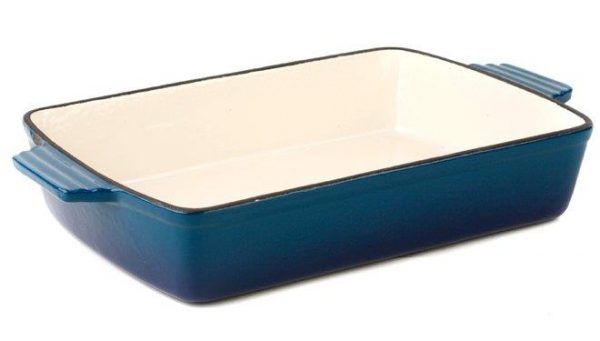 Classica Cast Iron Roasting Pan 33x23cm Royal Blue