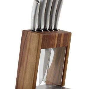 Scanpan Kalo Knife Block Set of 6 Walnut