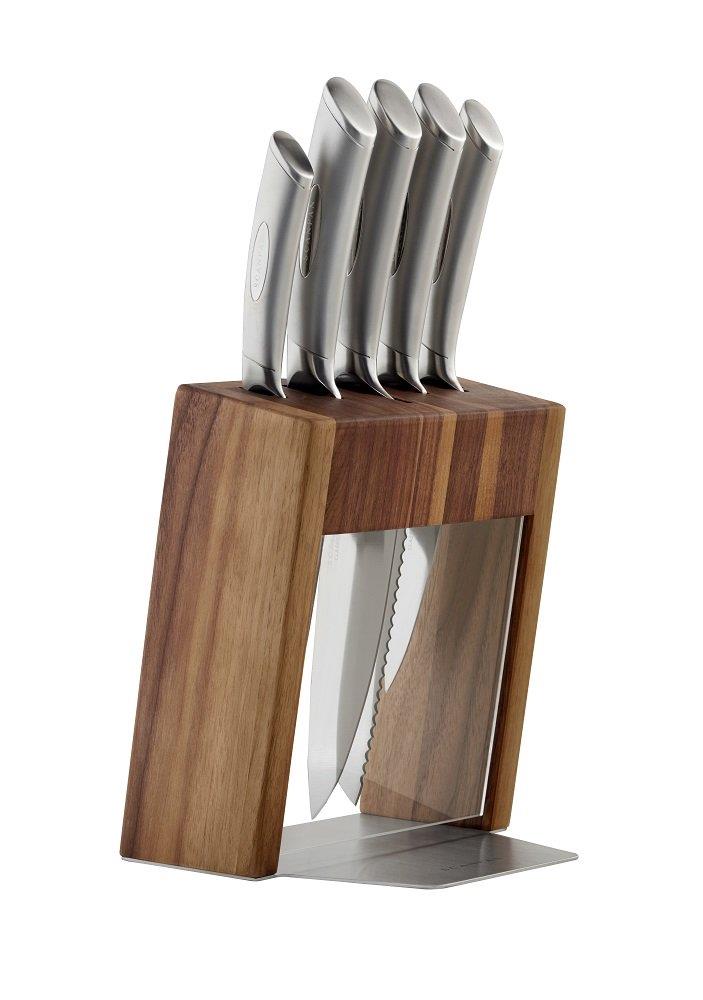 Scanpan Kalo Knife Block Set of 6 Walnut