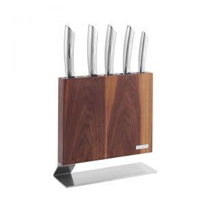 Scanpan Kattegat Knife Block Set of 6 Walnut