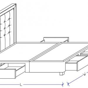 Mars-Astor Custom Bed Frame With Choice Of Storage Base