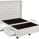 Marseille Upholstered Bed Frame With Choice Of Storage Base