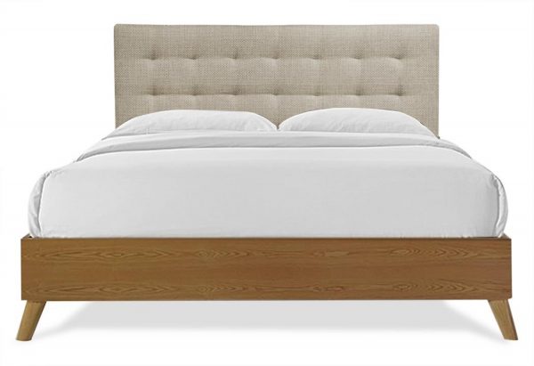 Noosa Upholstered Bed With Timber Frame