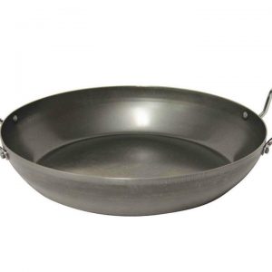 Pyrolux Industry Blue Steel Paella Pan 45cm