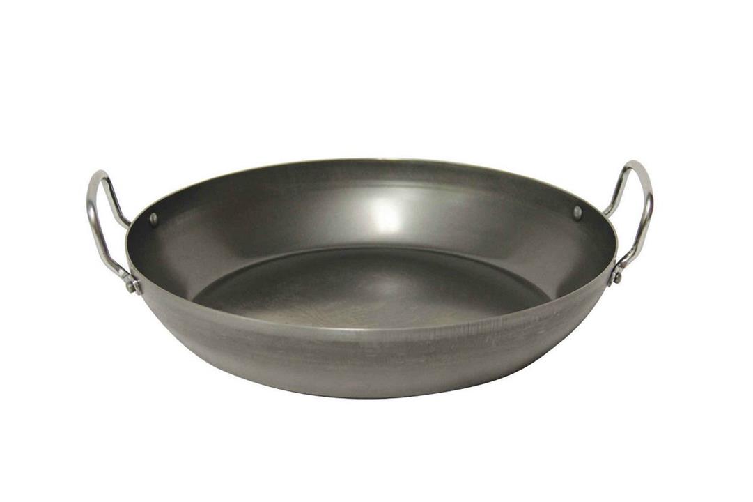 Pyrolux Industry Blue Steel Paella Pan 45cm