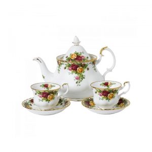 Royal Albert Old Country Roses Tea for Two Set of 5