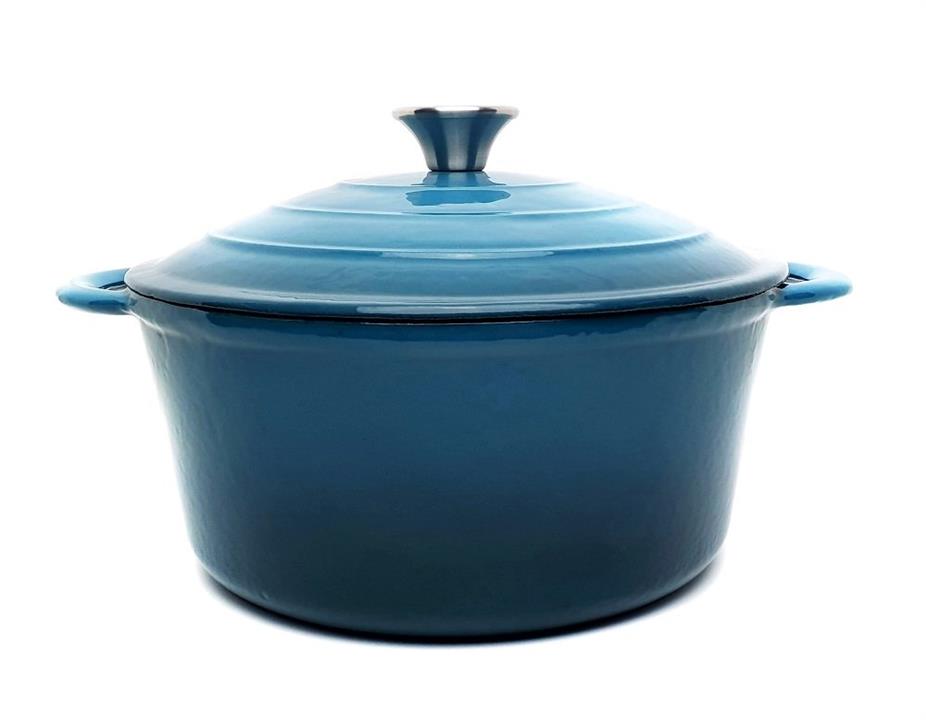 Classica Round Cast Iron 6.6L 28cm Blue