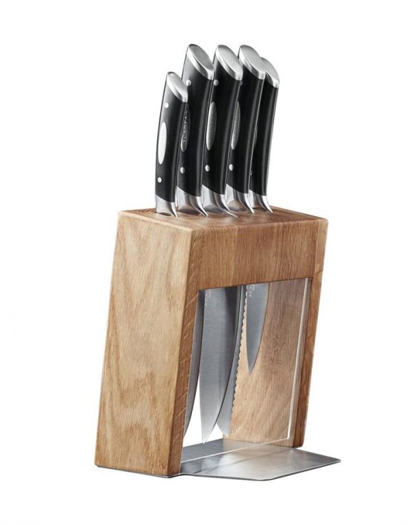 Scanpan Kalo Knife Block Set of 6 Oak